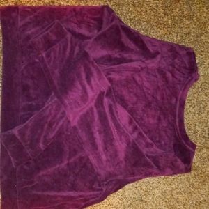 Velvet purple forever 21+ top, size 2x